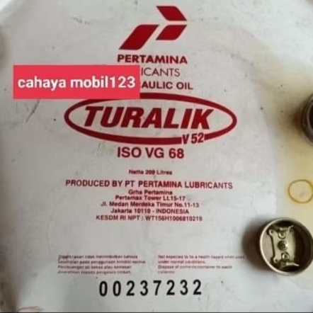 oli hidrolik merek Pertamina asli SAE 10