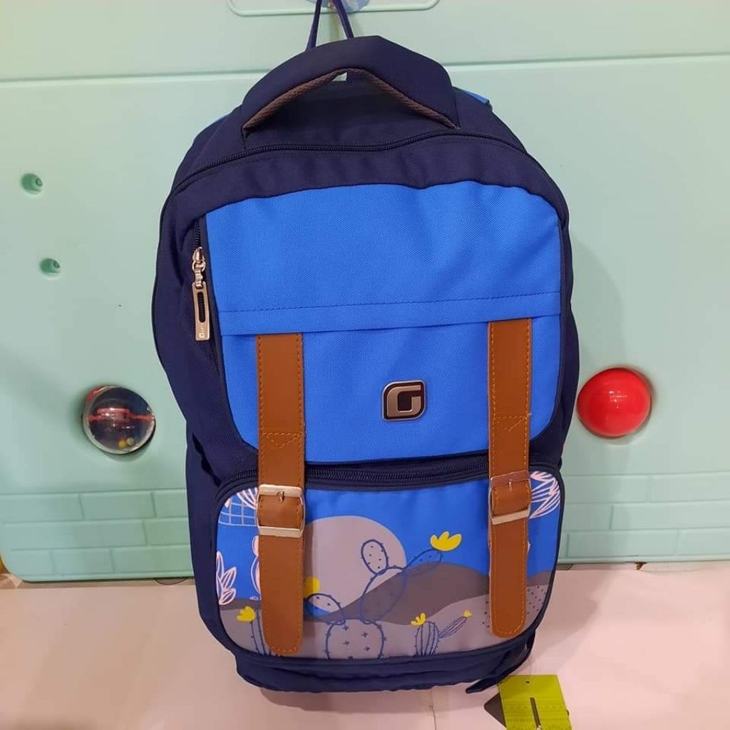 Tas Sekolah Anak Unisex- Genic Biru