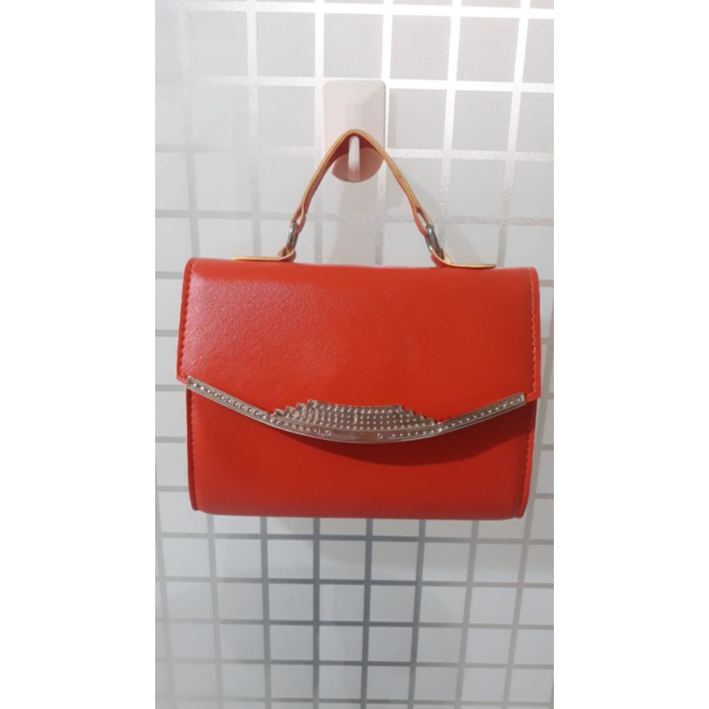 [PRELOVED] Tas Wanita Orange Jingga Oren Mini Selempang