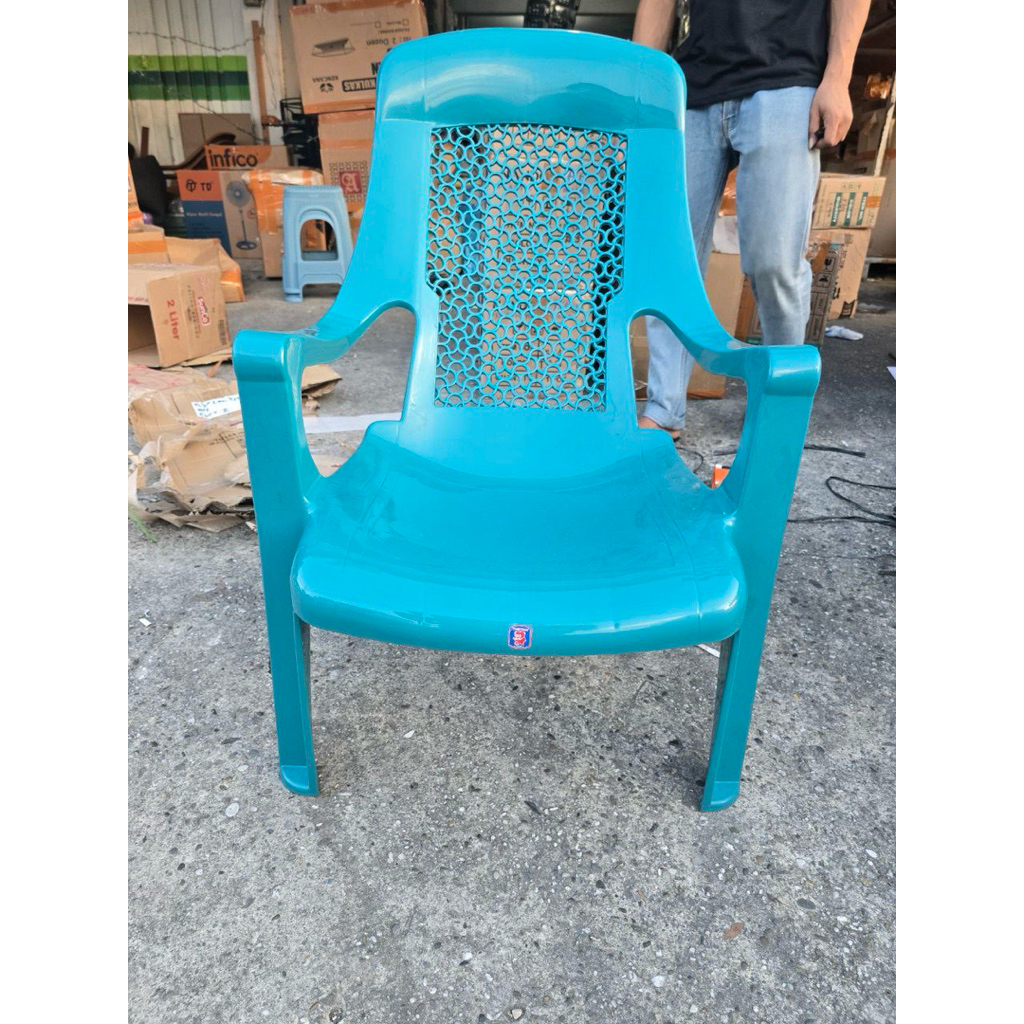 Kursi Santai Plastik twinpan GRADE A / Kursi Sandaran Plastik Selonjoran Malas Tinggi