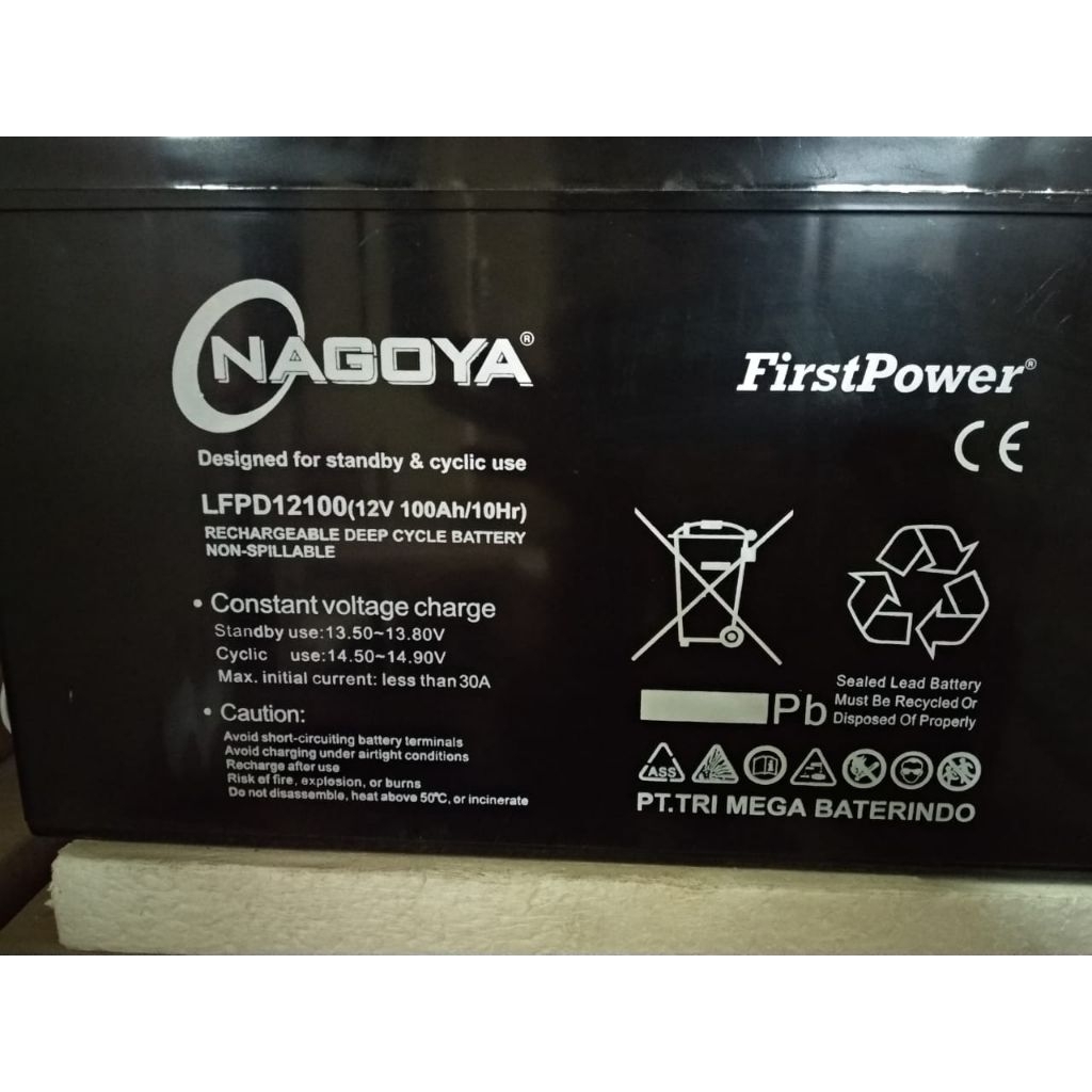 BATERAI VRLA NAGOYA FIRSTPOWER 12V 100AH
