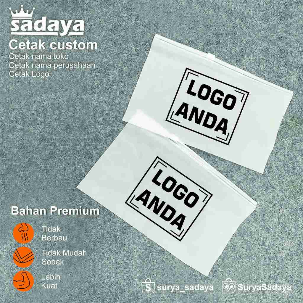 

Sablon Plastik Ziplock 17x25 Sablon Plastik Zipper Sablon Plastik Klip Sablon Packaging