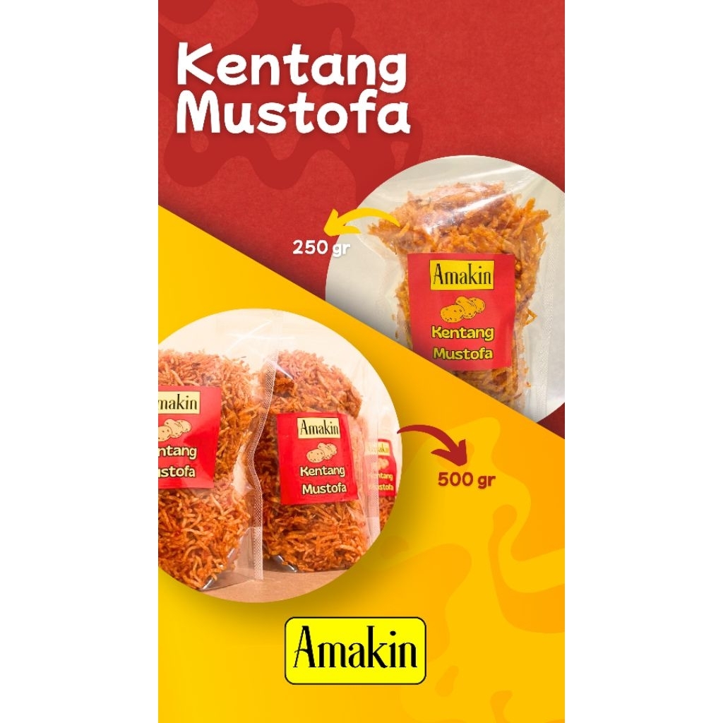 

Amakin Kentang Mustofa Pedas Manis 500gr