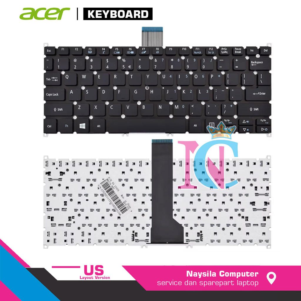 Keyboard Acer Switch 11 SW5-111P SW5-171P N15W3 N15Q3. Acer TravelMate Spin B1 B116-M B116-MP P236-M