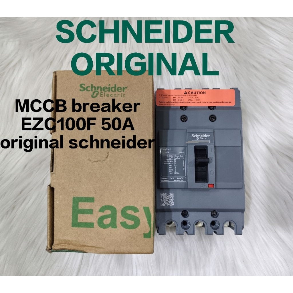 mccb breaker Schneider original EZC100F 50A 3phase/mccb breaker ezc100f 50a 3phase original schneide