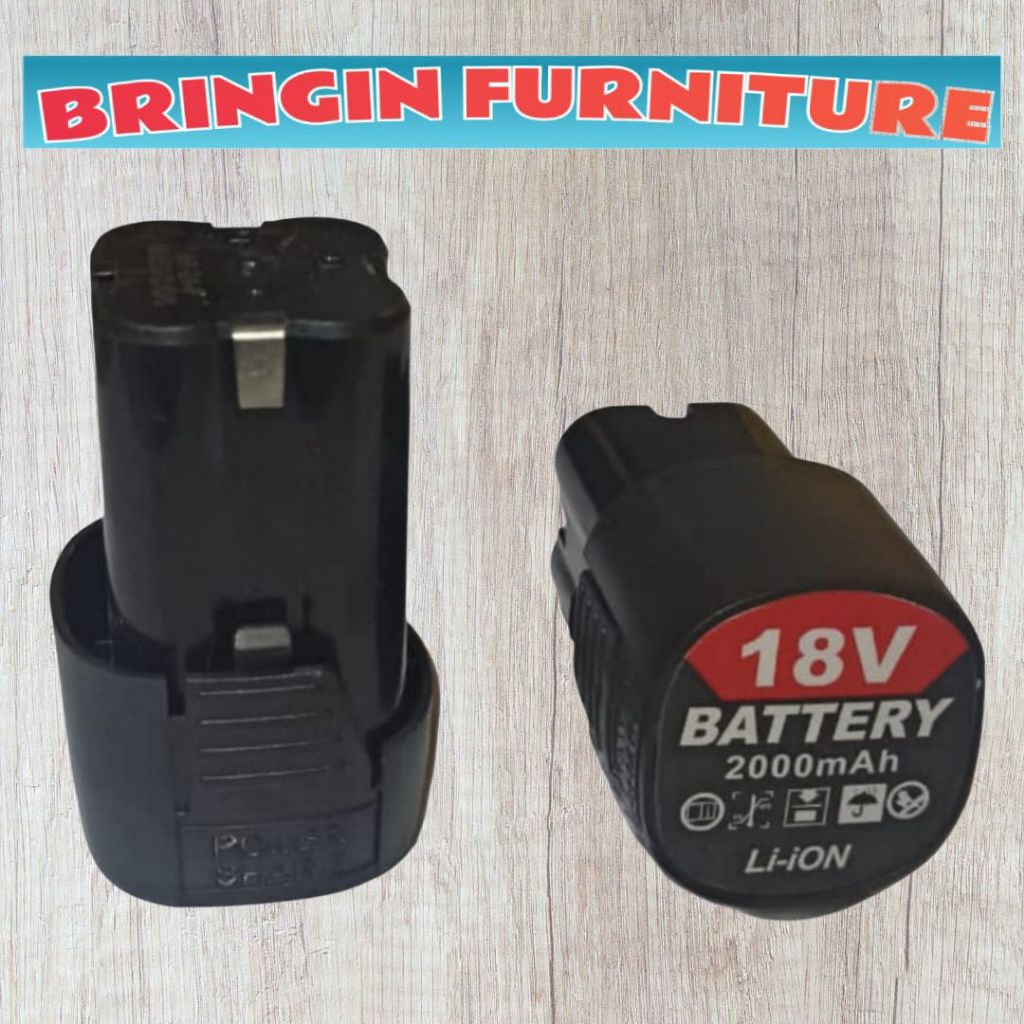 Baterai mesin bor cordless 18v jld mailtank batre 18v li-ion laxton dagmara