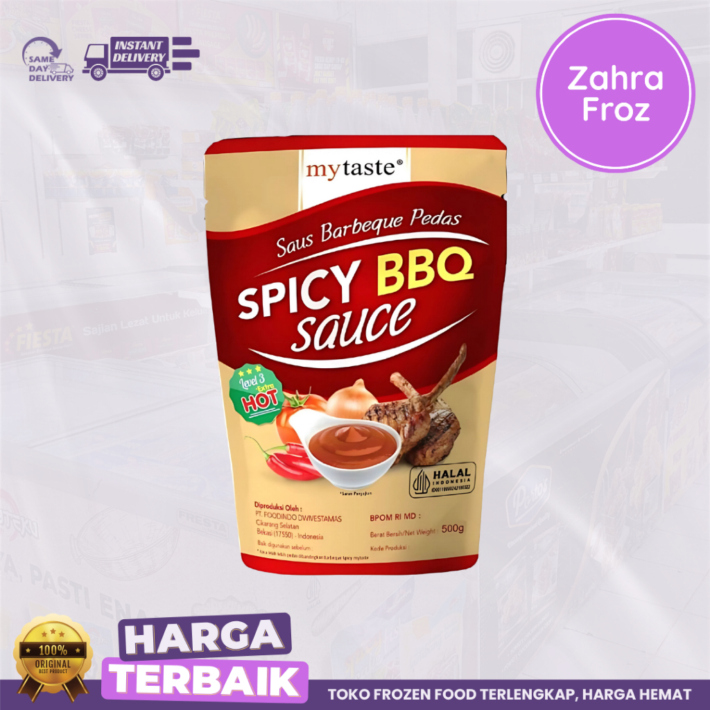 

MYTASTE SPICY BBQ SAUCE LEVEL 3 500 GR