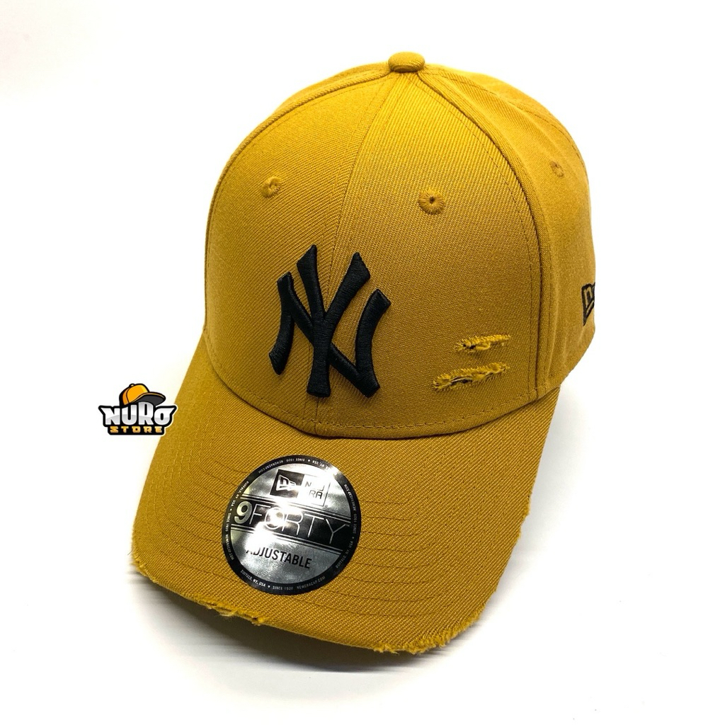 New Era Cap 9Forty MLB New York NY Yankees Damage Panama Tan Hat