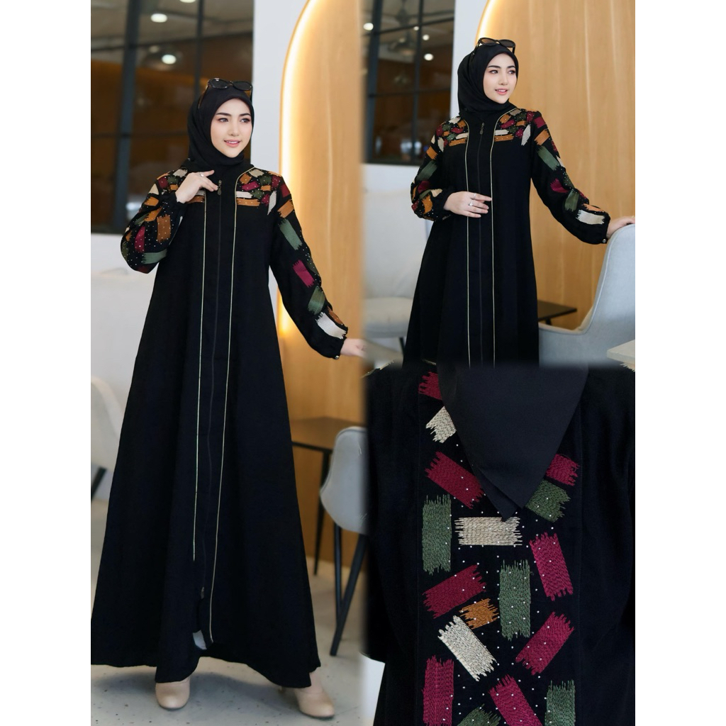 ABAYA TURKI  PREMIUM MEWAH ELEGAN
