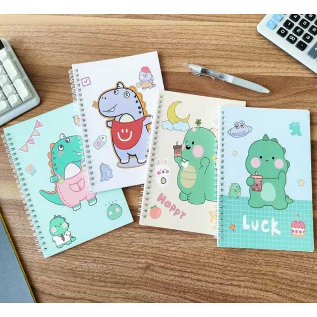 

RULLED NOTEBOOK DIARY / BUKU CATATAN BERGARIS A5 DINO 8803