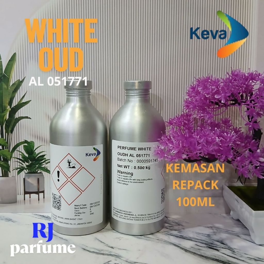 BIBIT PARFUM MURNI WHITE OUD BY KEVA KEMASAN REPACK