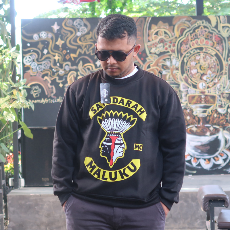 Sweater Satu Darah Maluku Crewneck Bahan Cotton Fleece