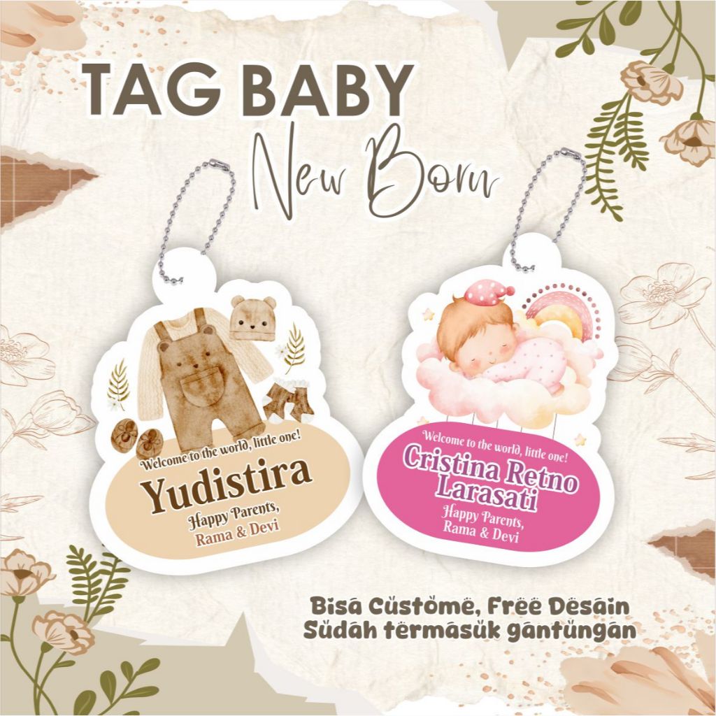 Tag Souvenir Baby Hang Tag Baby Newborn