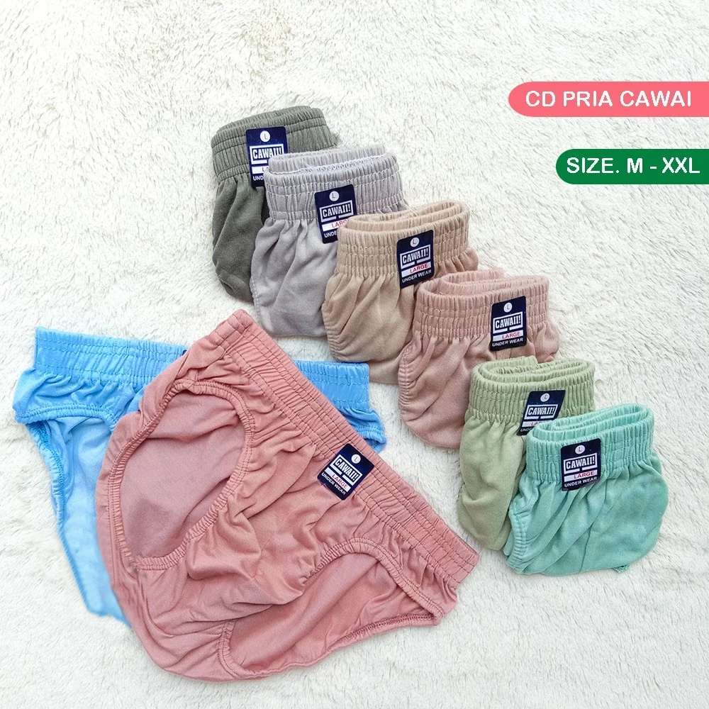 [6 PCS] CD Pria Edgina Kerut | Celana Dalam Laki-laki Dewasa Remaja ( 6pc ) CD Pria Edgina | Celana 