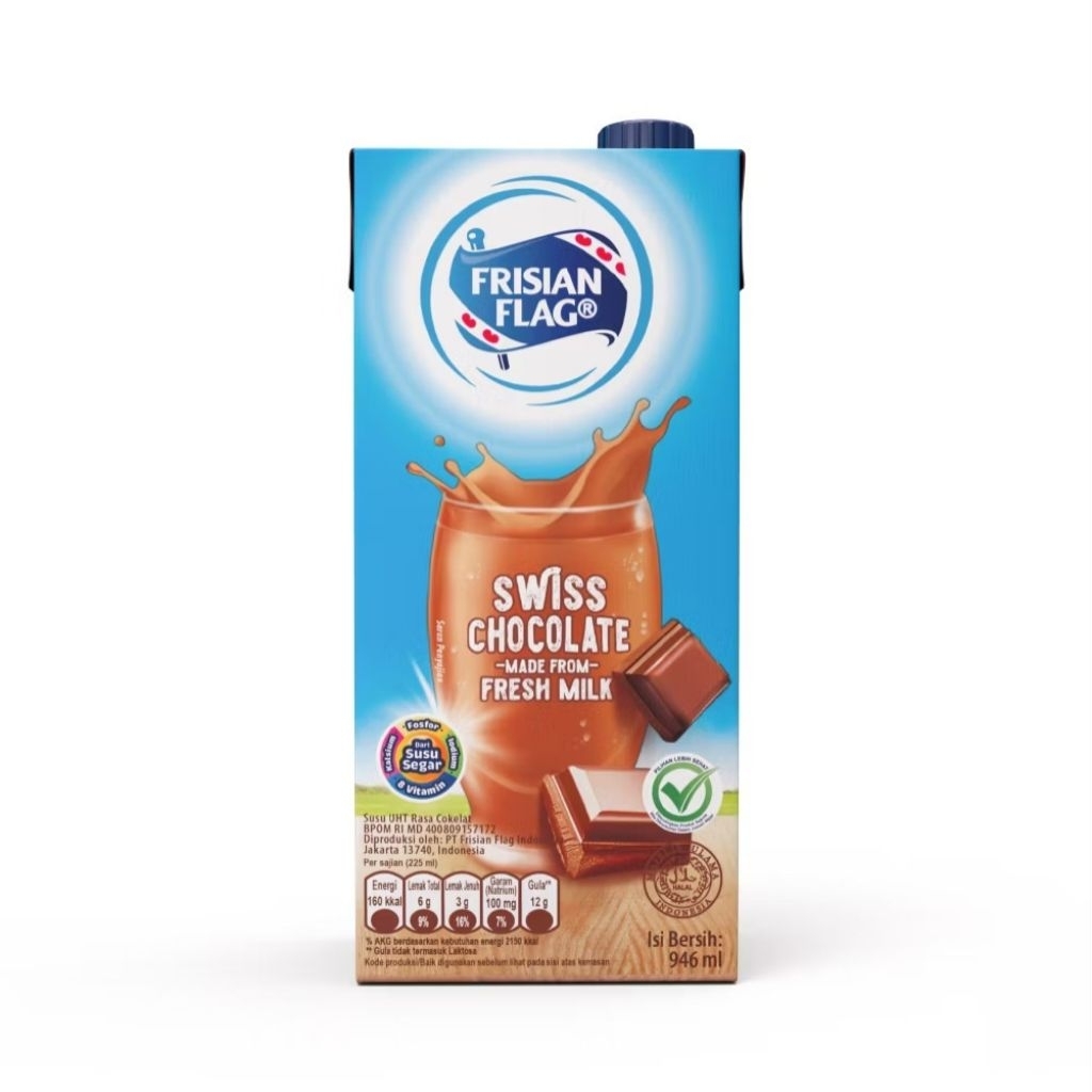 

Frisian Flag Purefarm Susu UHT Choco Swiss 946ml
