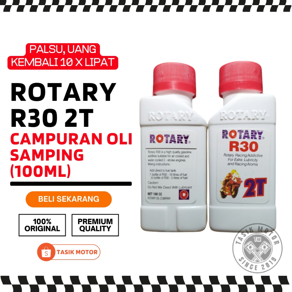 R30 rotary 2T Racing Campuran bensin oli samping 2tak kode 790719