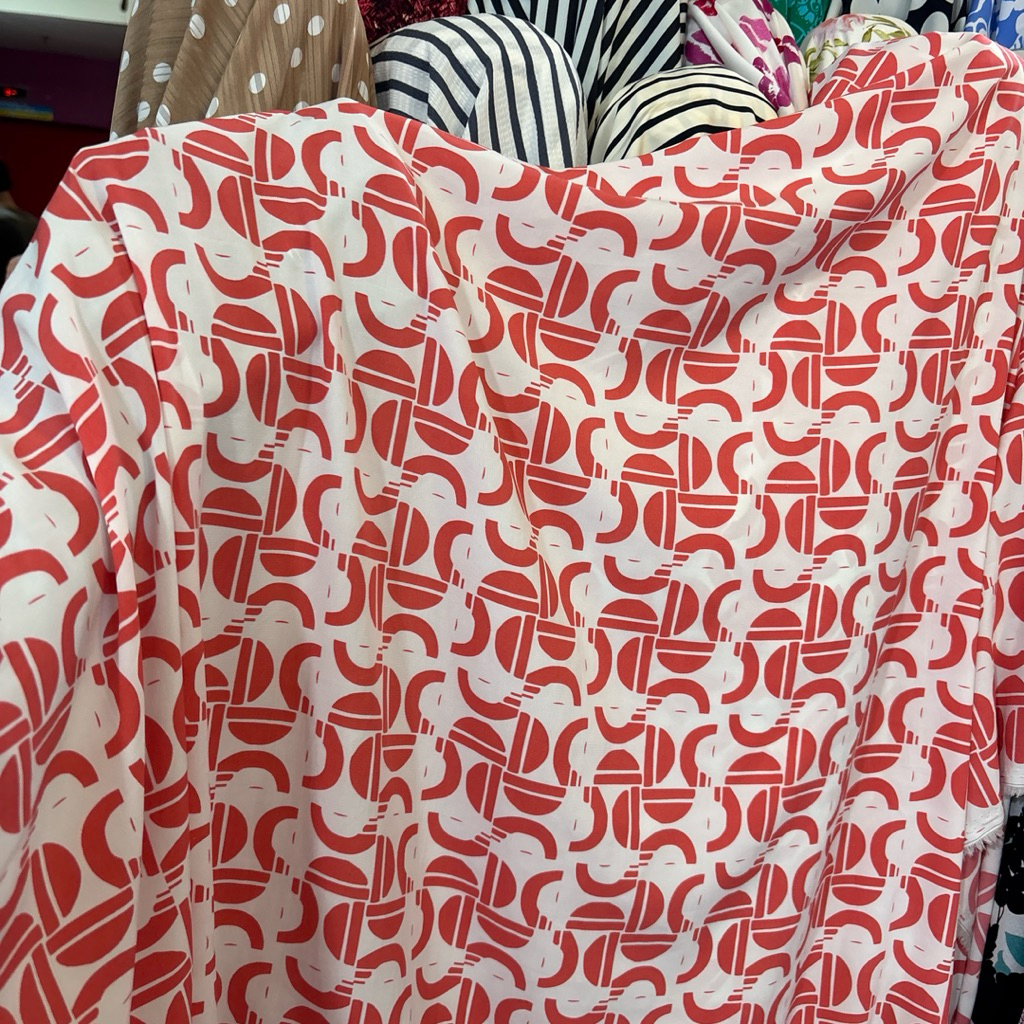 Kain Wolpeach motif – Bahan wolfis Lembut, Jatuh & Adem untuk Gamis/Blo