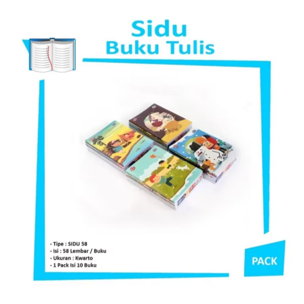 

Sidu Buku Tulis 58 Lembar - Pack