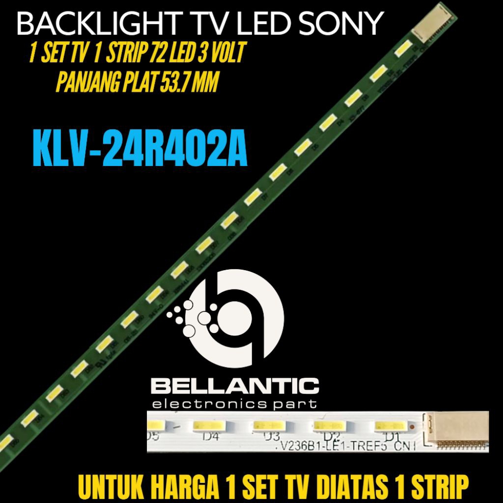 BACKLIGHT TV LED SONY 24 INCH KLV-24R402A BACKLIGHT TV 24 INCH