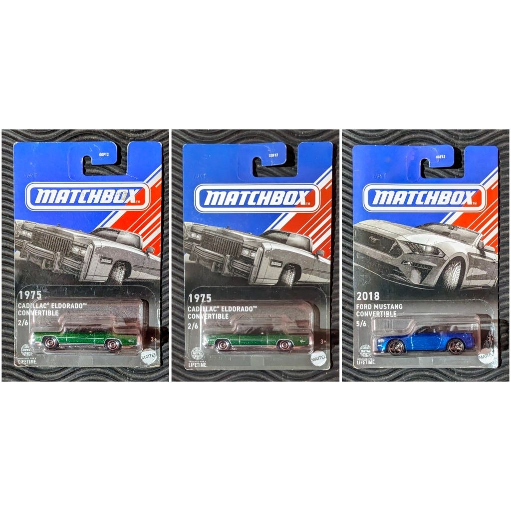 Matchbox 1975 Cadillac Eldorado Convertible hijau American Muscle