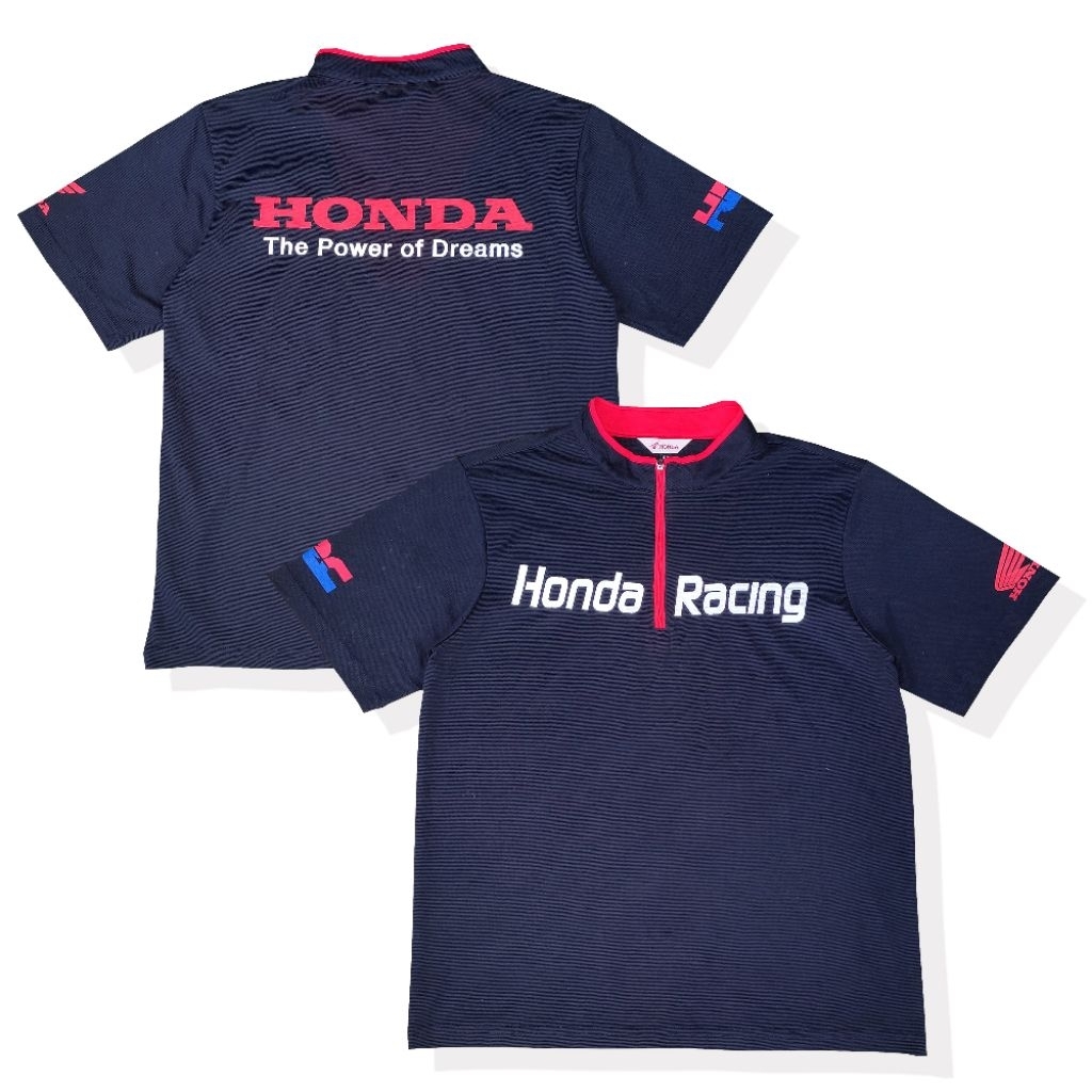 VINTAGE HONDA RACING HRC OFFICIAL RUGBY SHIRT JERSEY SECOND