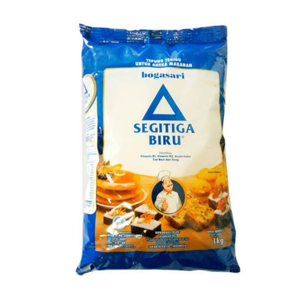 

Tepung terigu segitiga biru 1000gr - Berkahprempah