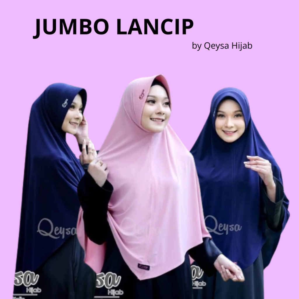 Qeysa Jumbo Syar'i (Bergo Jumbo) by Qeysa Hijab
