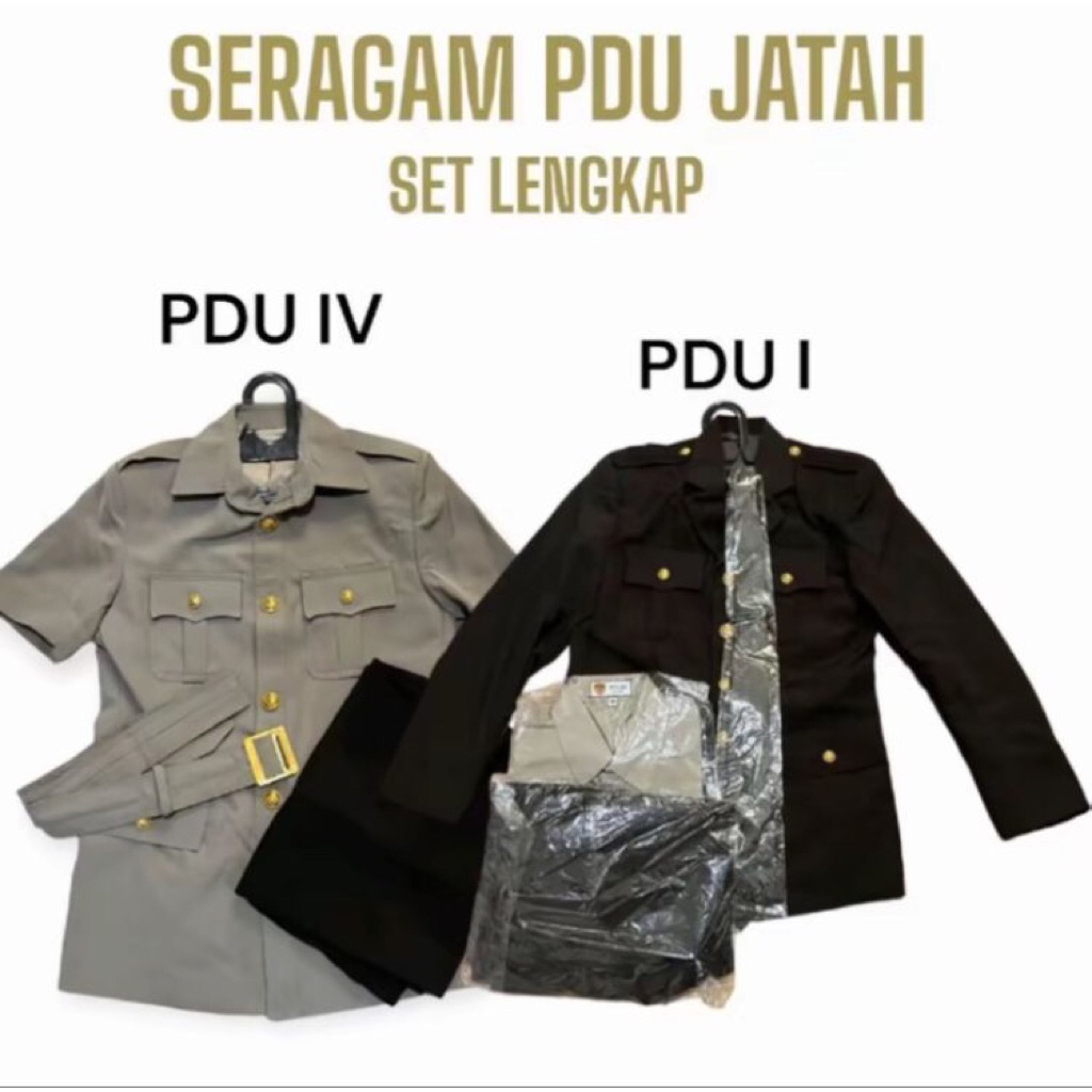 JAS PDU 1 POLRI dan PDU 4 POLRI BAHAN PREMIUM LENGKAP DENGAN DASI DAN DALAMAN BAJU