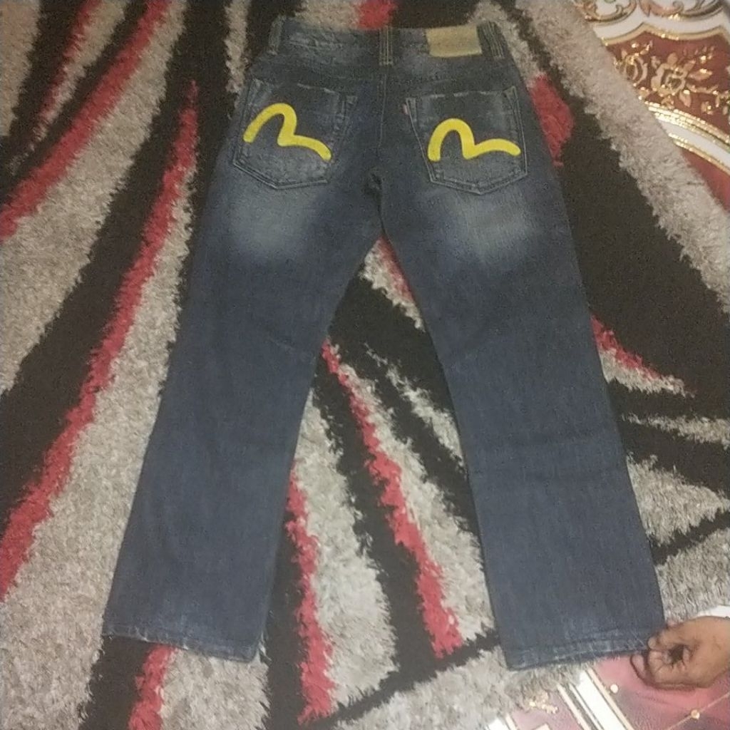 jeans evisu selvedge small logo