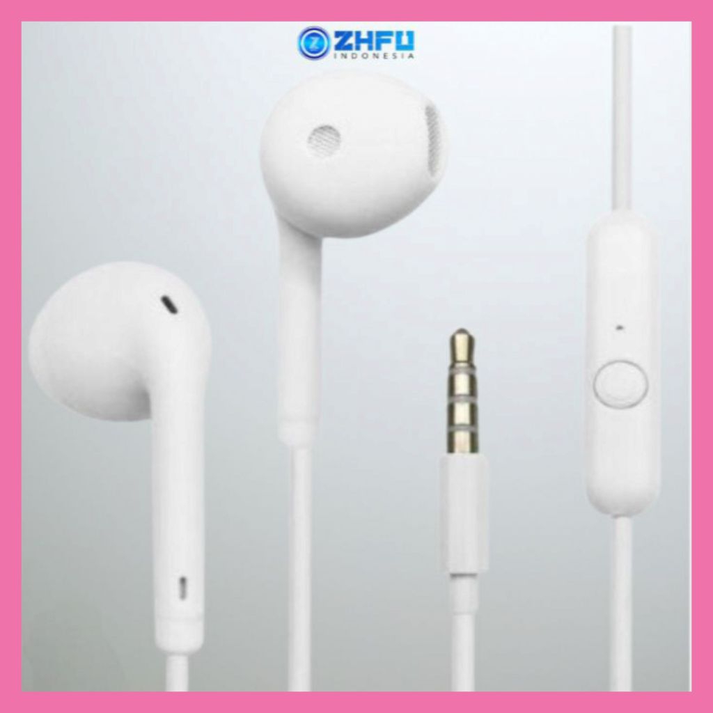 Earphone Zhfu Stereo Bass Headset Color White