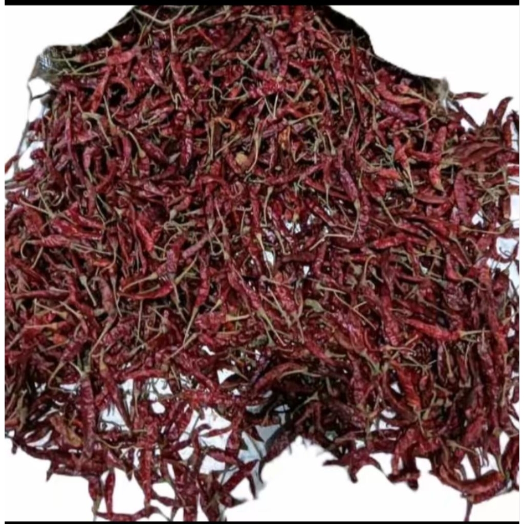 

Cabe Teja/Lombok kering ada tangkai 1 kg