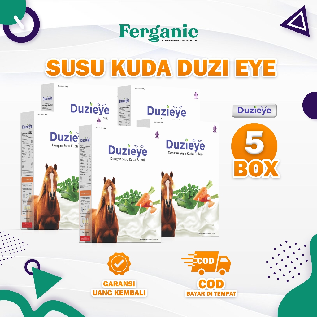

Duzi Eye Susu Kuda Yang Diformulasikan Untuk Kesehatan Mata Minus, Lelah Dan Katarak Paket 5 Box