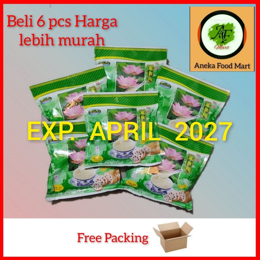 

Monsta bubuk akar teratai/ Lotus root starch/ Lotus root powder/ Bubuk akar teratai/ Minuman bubuk teratai/ monsta/ Yanbao/ West lake/ Bubuk teratai