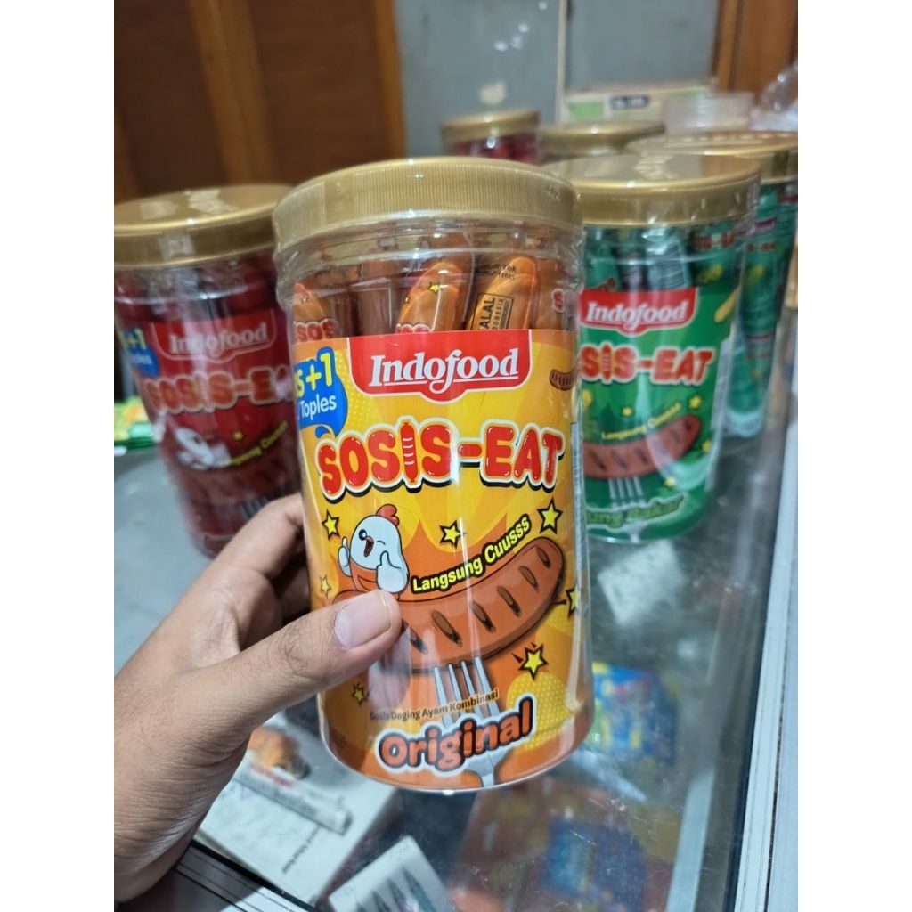 

Baru Sosis siap makan Indofood 40 gr..ecer 2000 isi 17+1 pcs