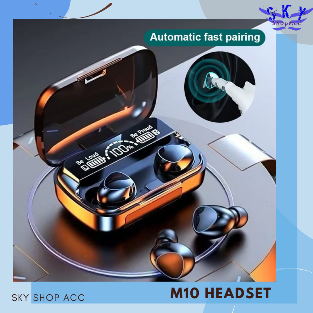 M10 Earphone Bluetooth With Power Bank