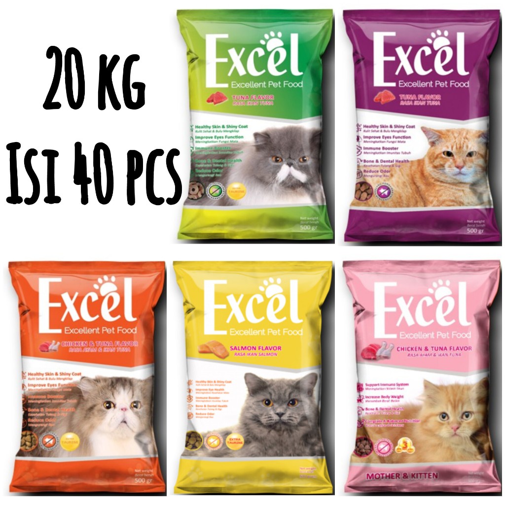 EXCEL 20kg / SAK / pakan kucing