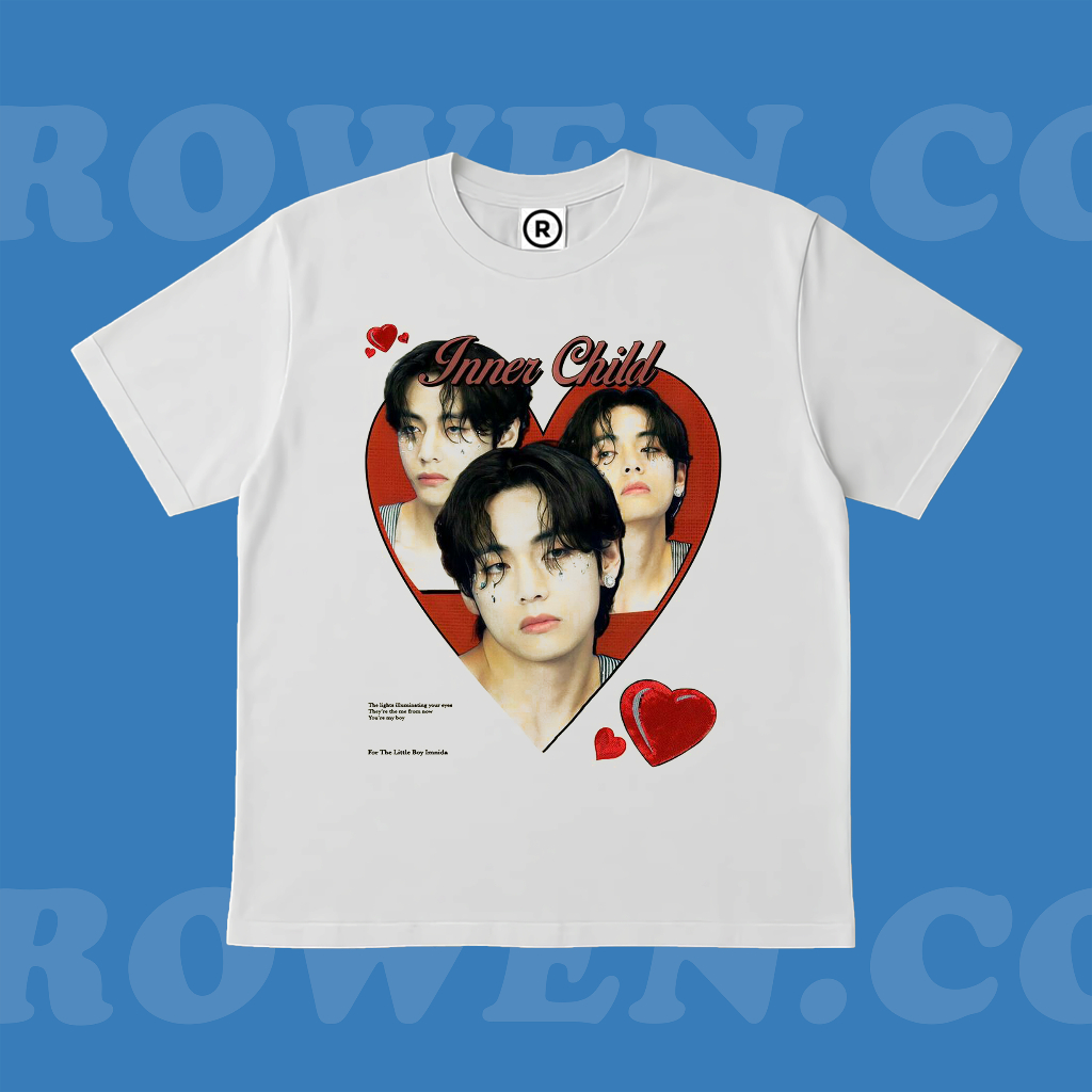 ROWEN.CO | KAOS BAJU INNER CHILD KIM TAEHYUNG KPOP KOREAN KOREA BOYBAND | T-SHIRT OVERSIZE PUTIH STY