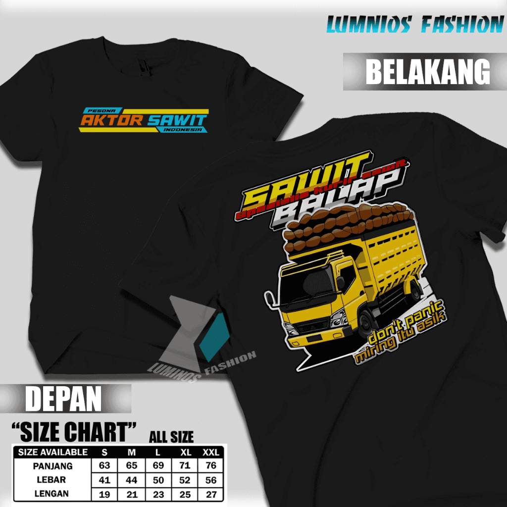 Nv Custom T-Shirt Kaos Distro Mobil Truk Sawit Balap | Kaos Driver Muda | Baju pria Mobil Truk Terba