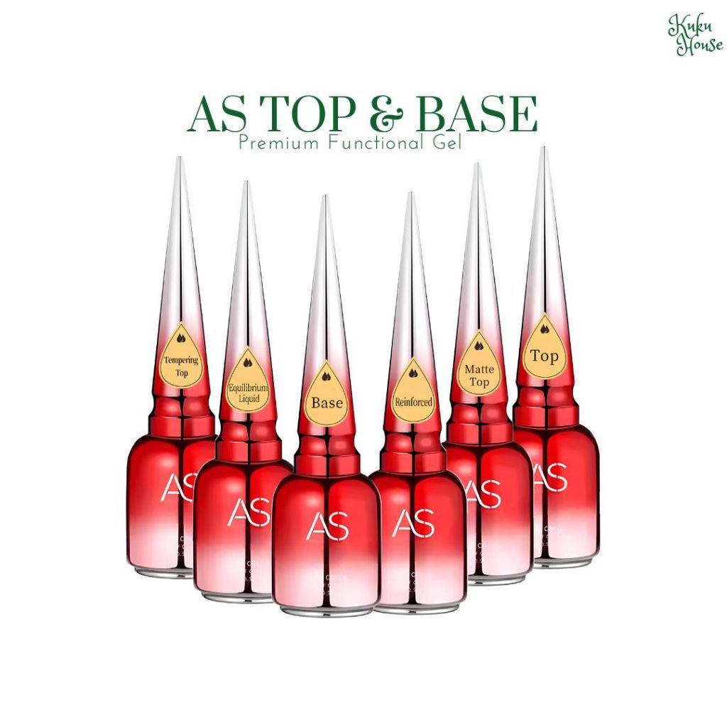 AS Top Coat / Base Coat Nail Gel UV 15 ml Base coat Top coat / Kutek AS