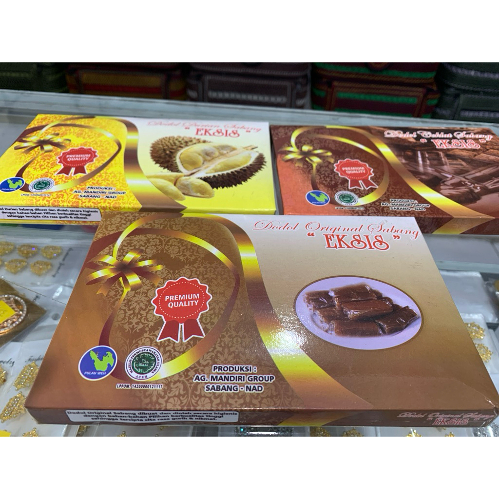 

kue dodol eksis varian durian,coklat&original