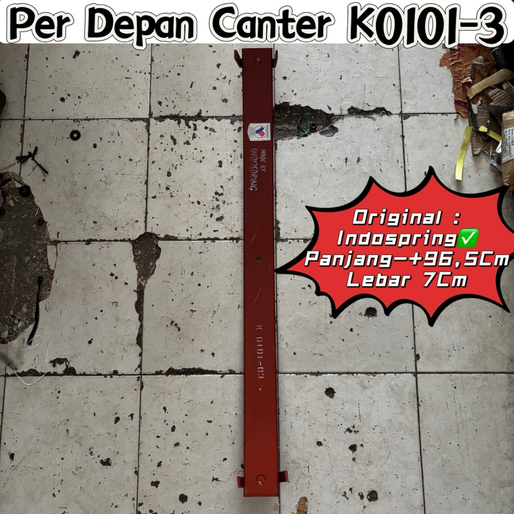 per depan canter nomor 3 per k0101 nomor 3 Indospring per daun canter depan nomor 3 leaf spring cant