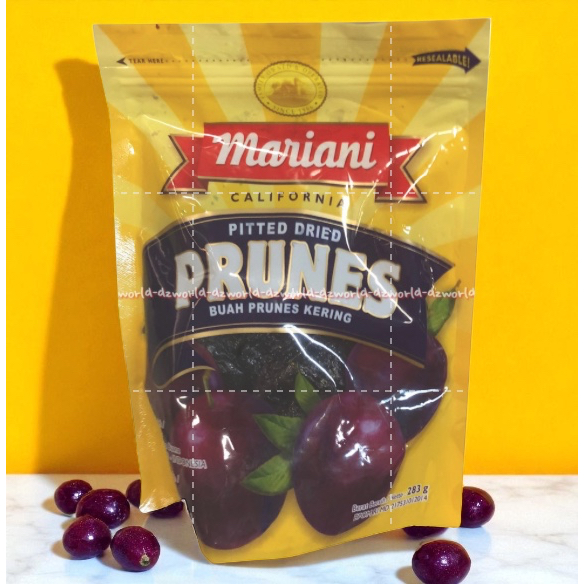 

Mariani California 283gr Pitted Dried Prunes Buah Prem Kering Prune 283 gram Maria Ni