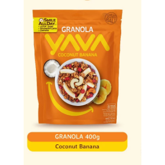 

GRANOLA YAVA COCONUT BANANA 400GR