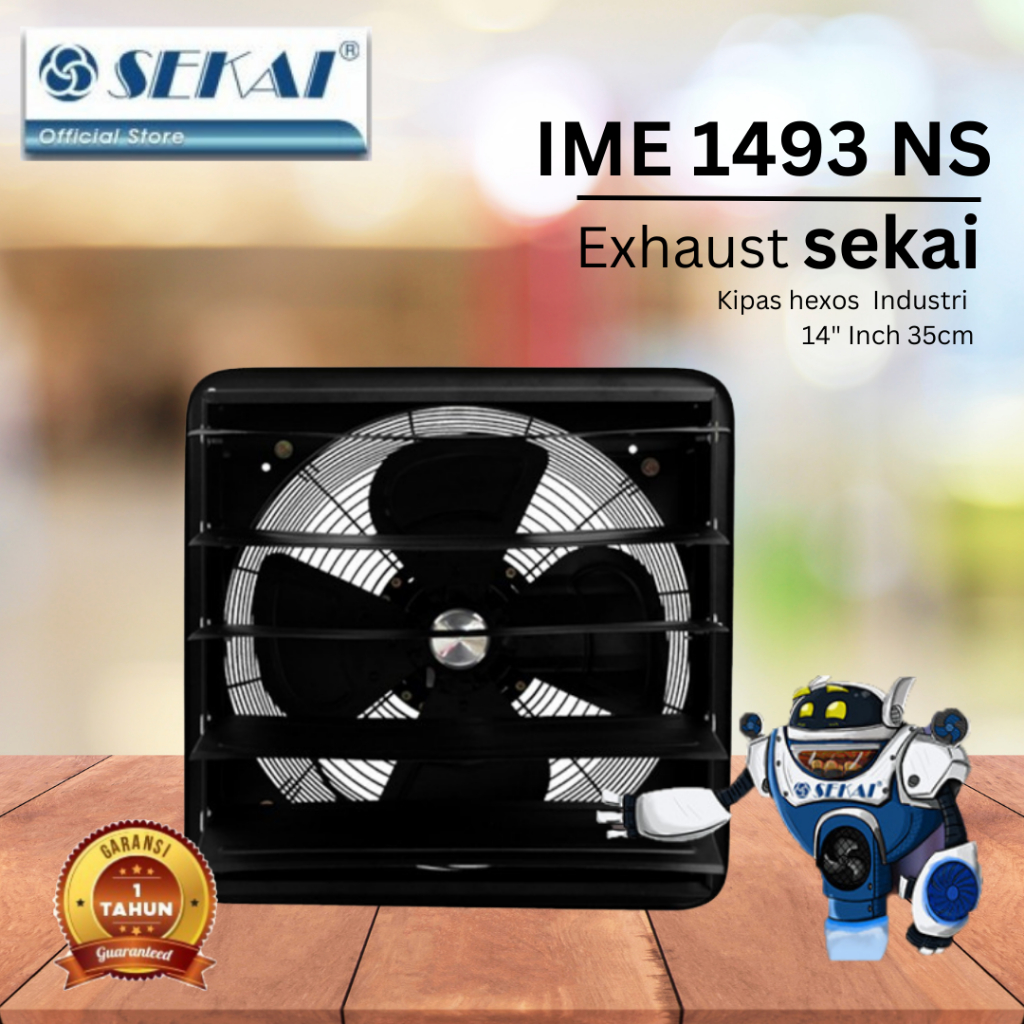 SEKAI INDUSTRIAL EXHAUST FAN 14 INCH IME 1493 NS / Penghisap Asap Dapur