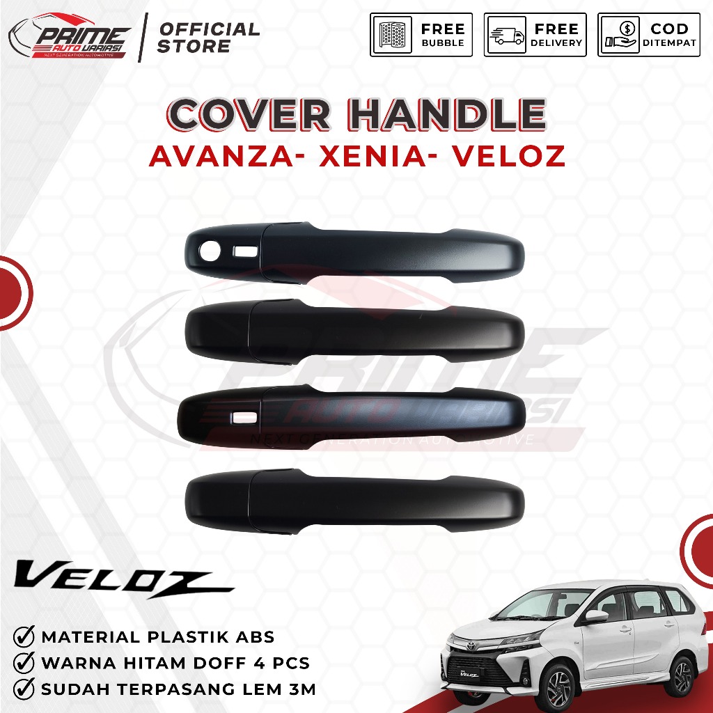 Cover Handle Pelindung Gagang Pintu AVANZA 2022 - HITAM DOFF