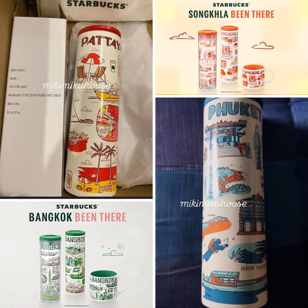 HANDCARRY STARBUCKS BANGKOK BEEN THERE SERIES MUG TUMBLER STAINLES STEEL CITY THAILAND SONGKHLA PHUK