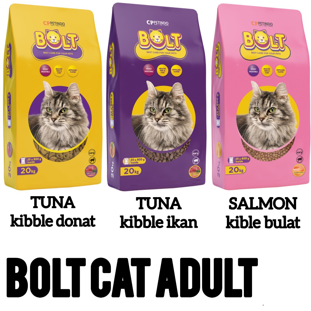 BOLT 800gr / BOLT KITTEN 500gr / bolt pakan kucing