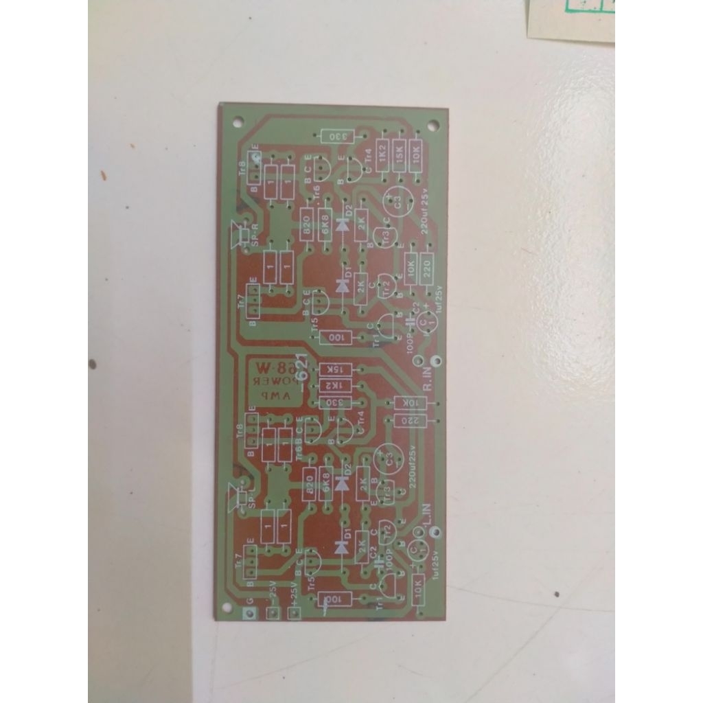PCB SKEMATIK SC-621 68WATT STEREO POWER AMPLIFIER