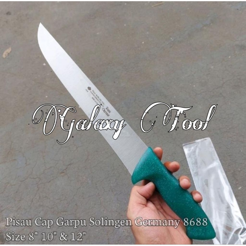 Pisau Cap Garpu Don Carlos 12 10 8 Inch Original Solingen Type 8688 Pisau daging dapur Germany