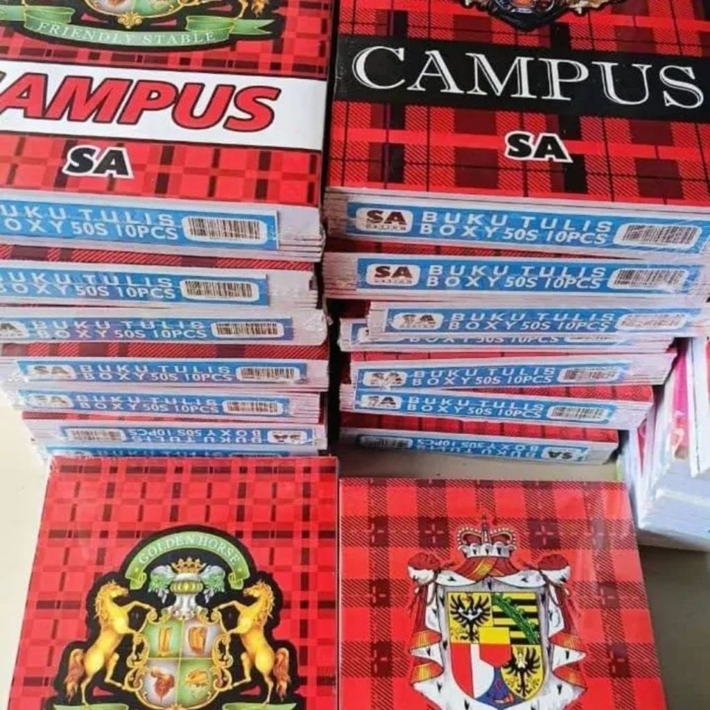 

Buku tulis panjang campus SA isi 50 lembar 1pack isi 10buku